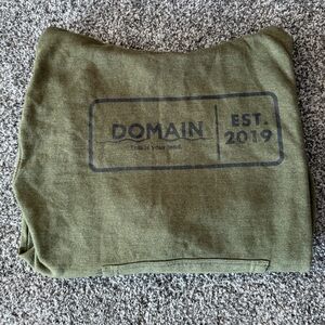 Domain Olive Green Graphic Sweatshirt